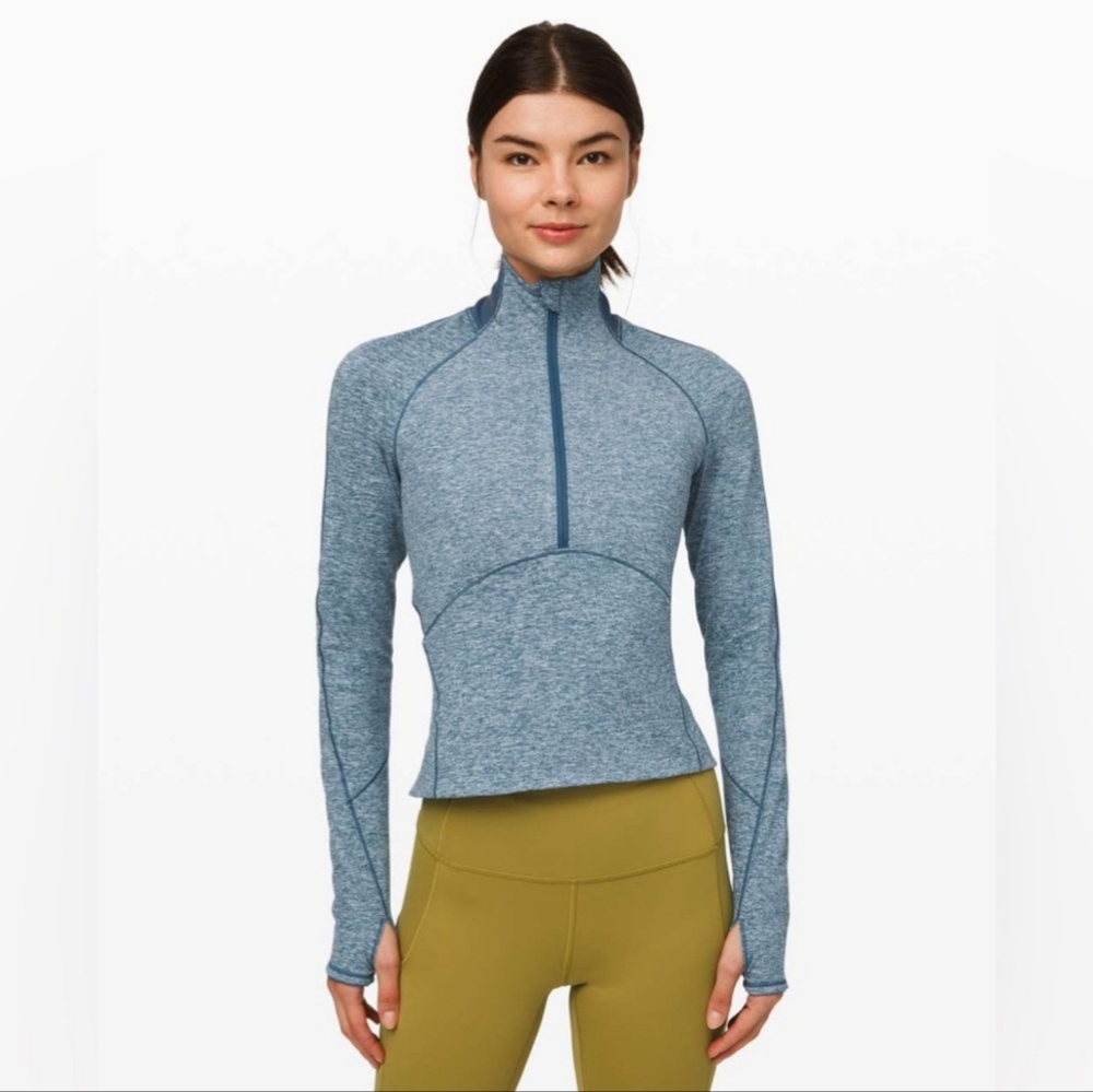 lululemon athletica always alert Half-Zip Long Sleeve Top